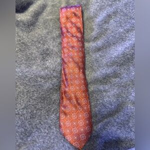 XMI Platinum 100% Silk Orange Tie